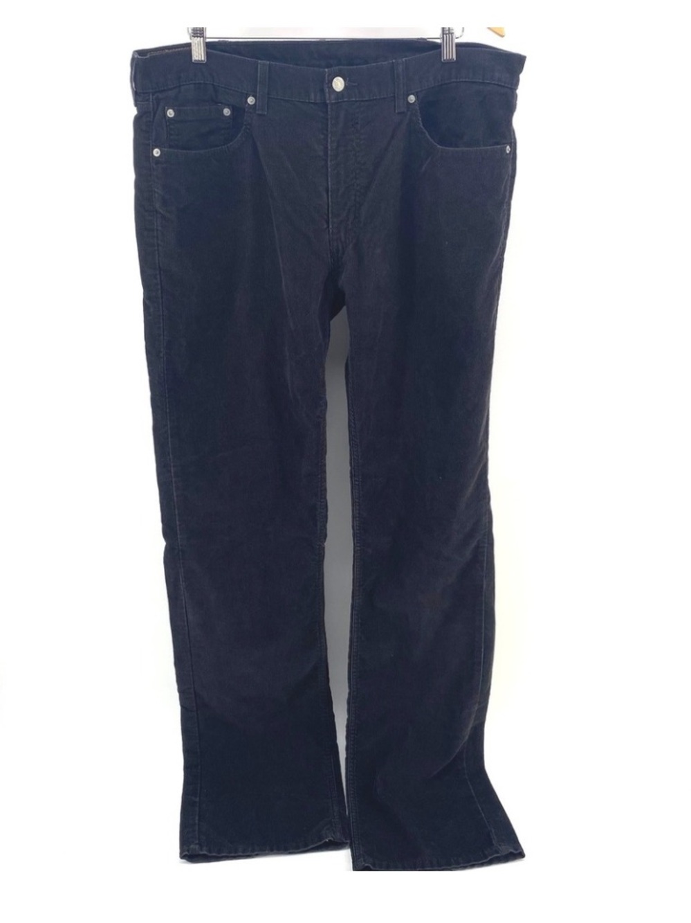 Mens Levi's Strauss relaxed fit 559 Corduroy Pants Black 38x38 tall straight leg